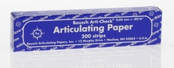 Papel Oclusal Bausch 40µ Azul Cx.200