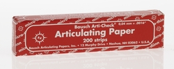 Papel Oclusal Bausch 40µ Verm.Cx.200