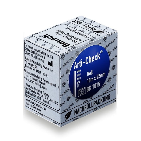 Papel Oclusal Bausch 40µ Azul Rep.Rl.10m