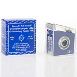 Papel Oclusal Bausch 40µ Azul Rl.15m