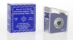 Papel Oclusal Bausch 40µ Azul Rl.10m