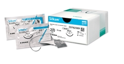 Silkam Black 3/0 45cm HS15 Triang. Cx.36