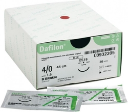 Dafilon Blue 4/0 75cm DS16 Triang. Cx.36