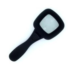 Lupa 4x Negra C/Cabo e Luz LED
