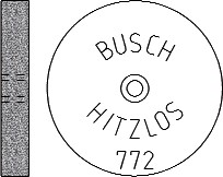 Hitzlos Roda Abrasiva Busch 772/190 Cx12