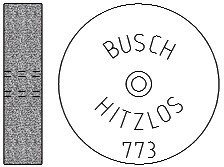 Hitzlos Roda Abrasiva Busch 773/190 Cx12