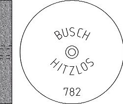 Hitzlos Roda Abrasiva Busch 782/250 Cx12