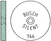 Silent Roda Abrasiva Busch 766/160 Cx.12