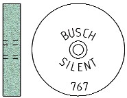 Silent Roda Abrasiva Busch 767/160 Cx.12