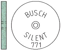 Silent Roda Abrasiva Busch 771/190 Cx.12
