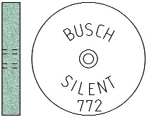Silent Roda Abrasiva Busch 772/190 Cx.12