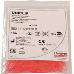 Uniclip Pins Plas.Nº 308 Vermelho Emb100