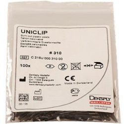 Uniclip Pins Plas.Nº 310 Preto Emb.100