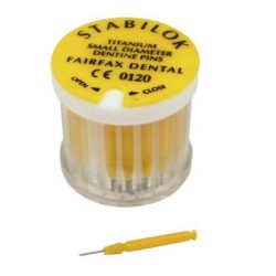 Stabilok Pins Tit.0,6mm Amarelos Cx.20