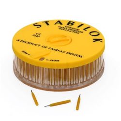Stabilok Pins Tit.0,6mm Amarelos Cx.100
