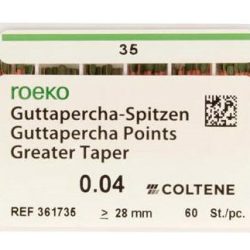 Pontas Gutta 04 Roeko Nº 35 28mm Cx.60