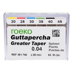 Pontas Gutta 04 Roeko Nº20-45 28mm Cx.60