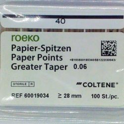Pontas Papel Roeko 06 Nº 40 28mm Cx.100