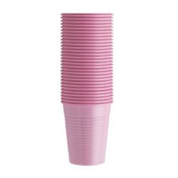 Copos Plastico Rosa 200cc - Emb.3000