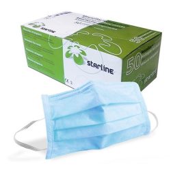 Mascaras C/Elastico StarlineTipo II Azuis Cx.50