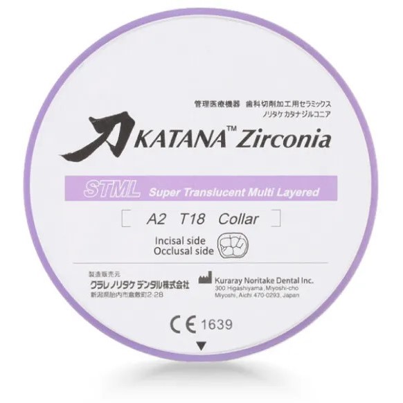 Katana Zirconia STML - Disco Zirc.Ø98 18mm A2