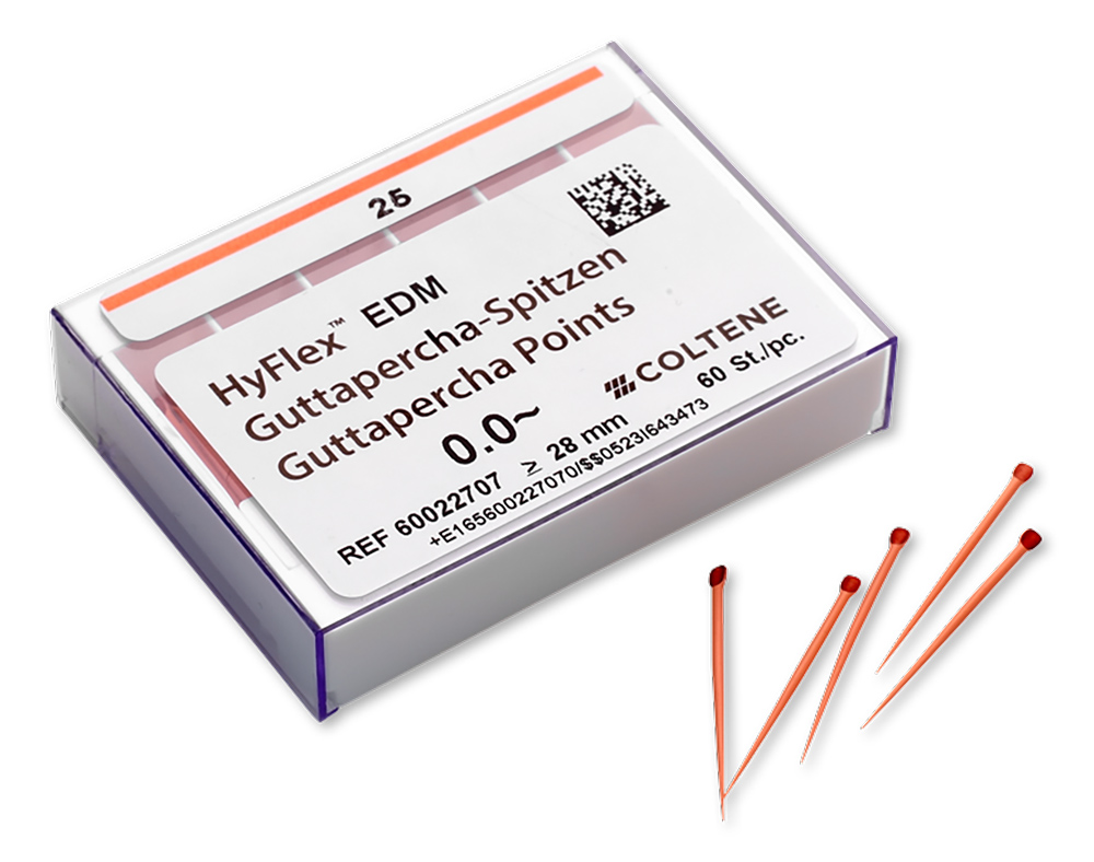 HyFlex EDM Gutta Percha OneFile Nº 25/0.0 Cx.60
