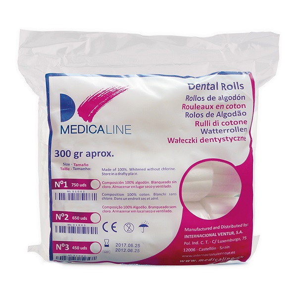 Rolos Algodao Medicaline Nº 2 (300g) Emb.650 Rolos
